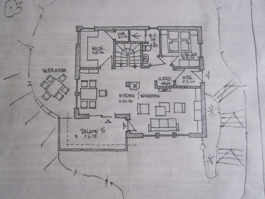 Planung individuell nach Grundstücksvorgabe